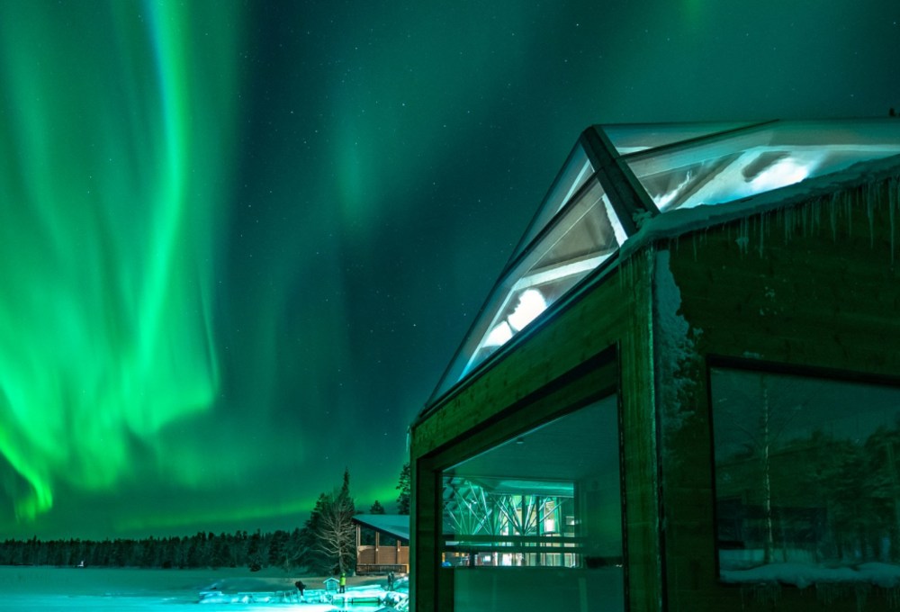 Arctic Firefox Lodge Polarlicht